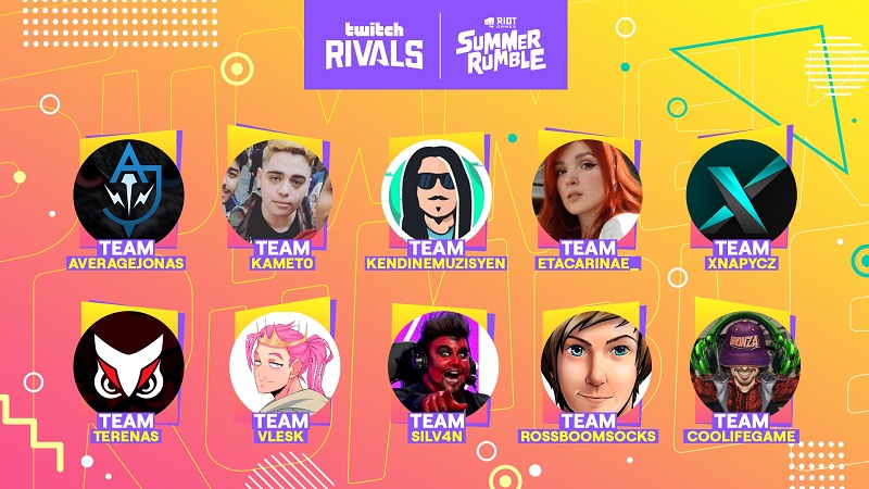 Twitch rivals x Riot Games Summer Rumble how to watch schedule format teams details