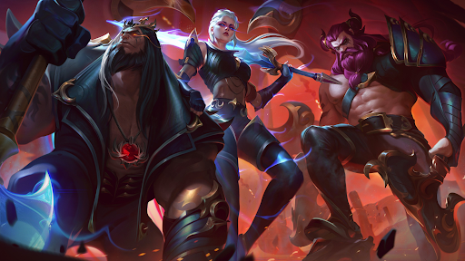 Pentakill yorrick kayle olaf skins in-game