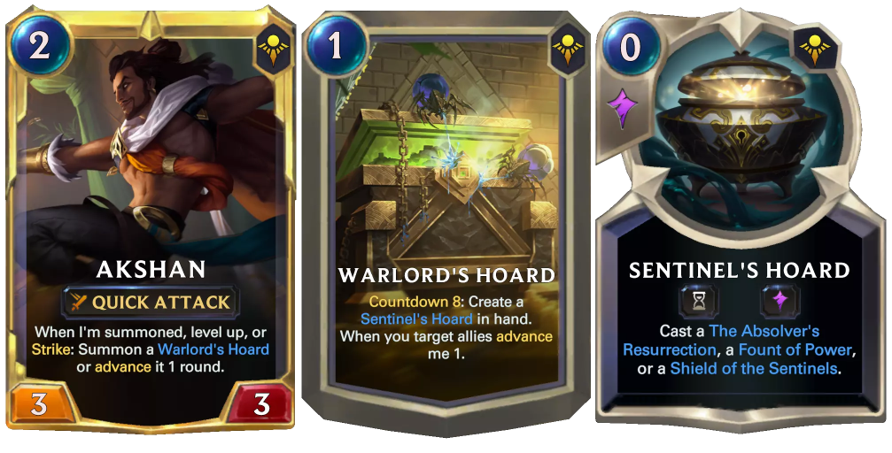 Legends of Runeterra Sentinels of Light Akshan cards 2