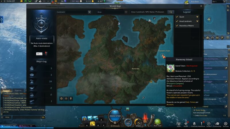 Harmony Islands Location in Lost Ark