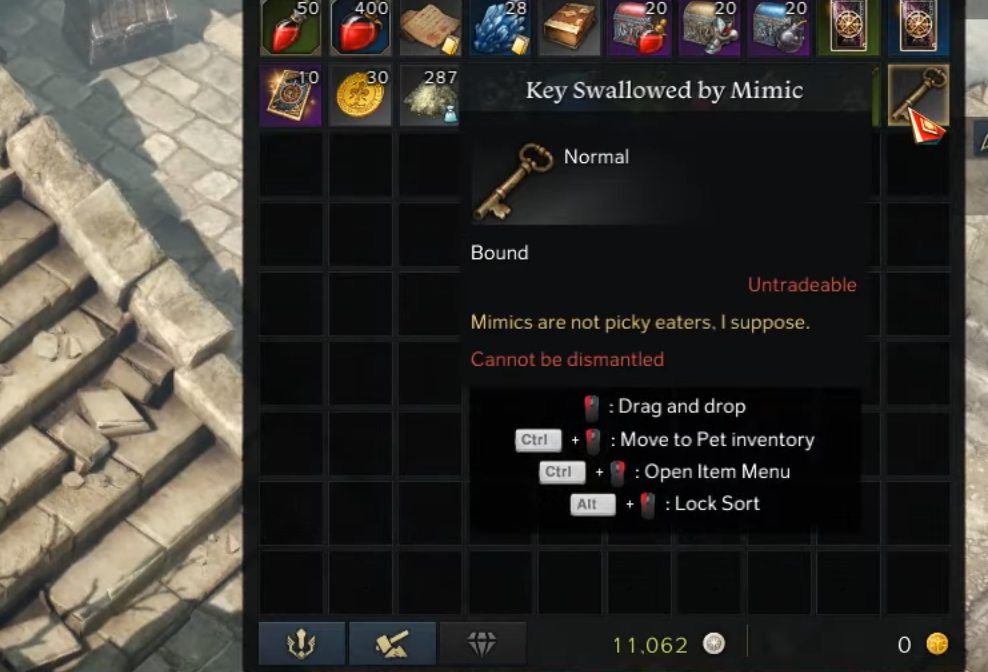 Lost Ark Key Swallowed by Mimic - how to use