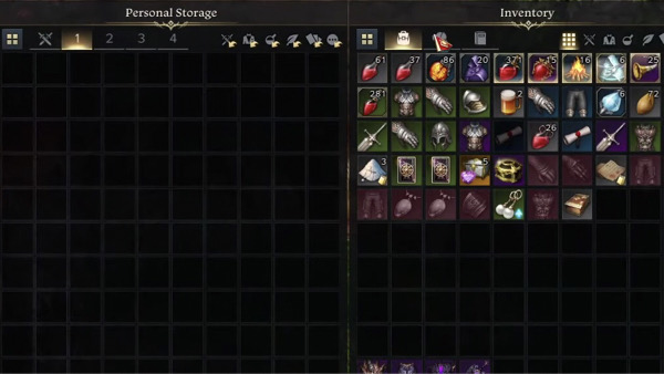 lost ark guide personal storage inventory slots