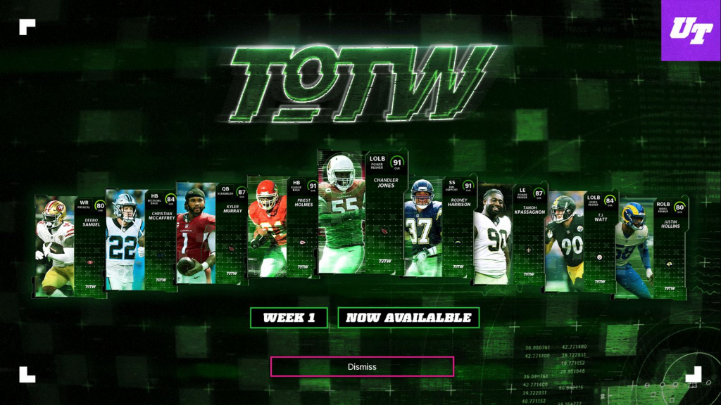 Madden 22 Ultimate Team announces the Week 1 TOTW | GINX Esports TV