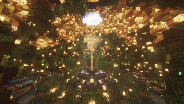 minecraft build yggdrasil tree of life inside