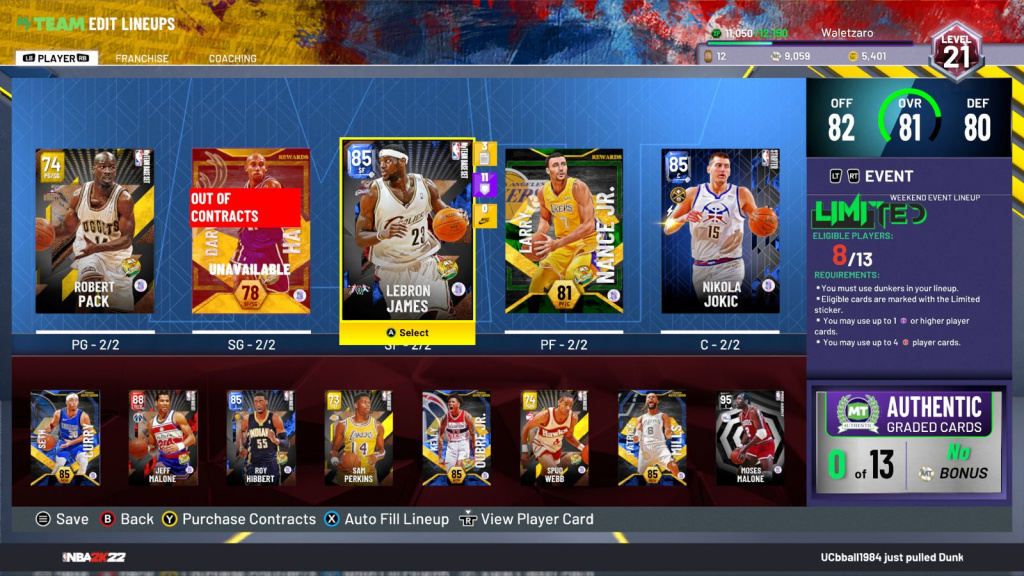 NBA 2K22 MyTeam Limited Sticker