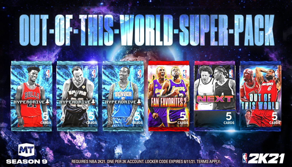 NBA 2K21 MyTeam Out of This World Locker Code