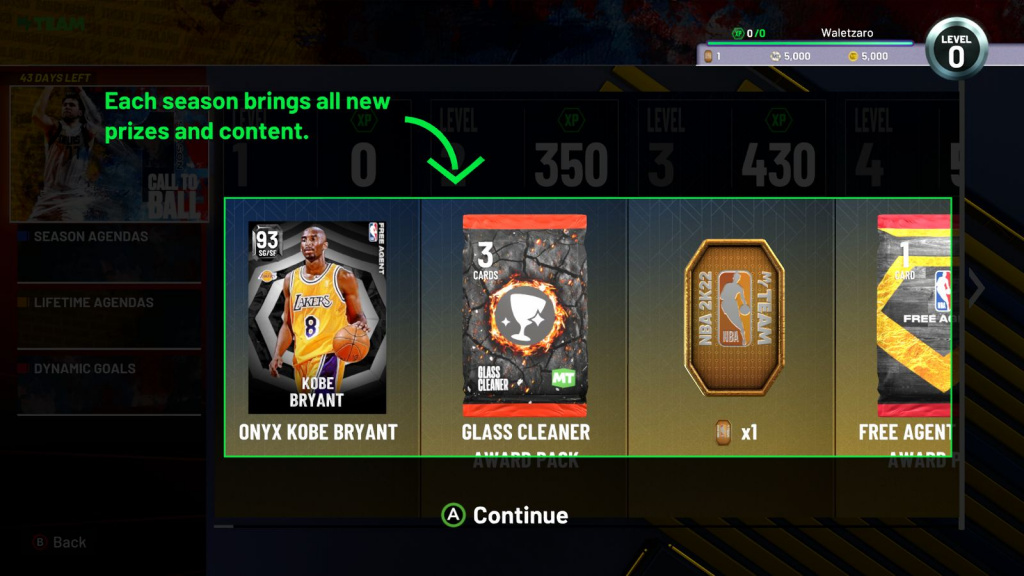 NBA 2K22 MyTeam Season 1: Call to Ball Rewards