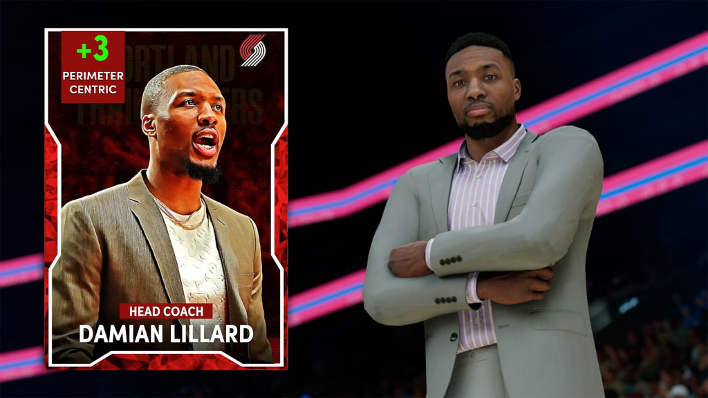 NBA 2K22 Season 3 Iced Out Dame Lillard Coach