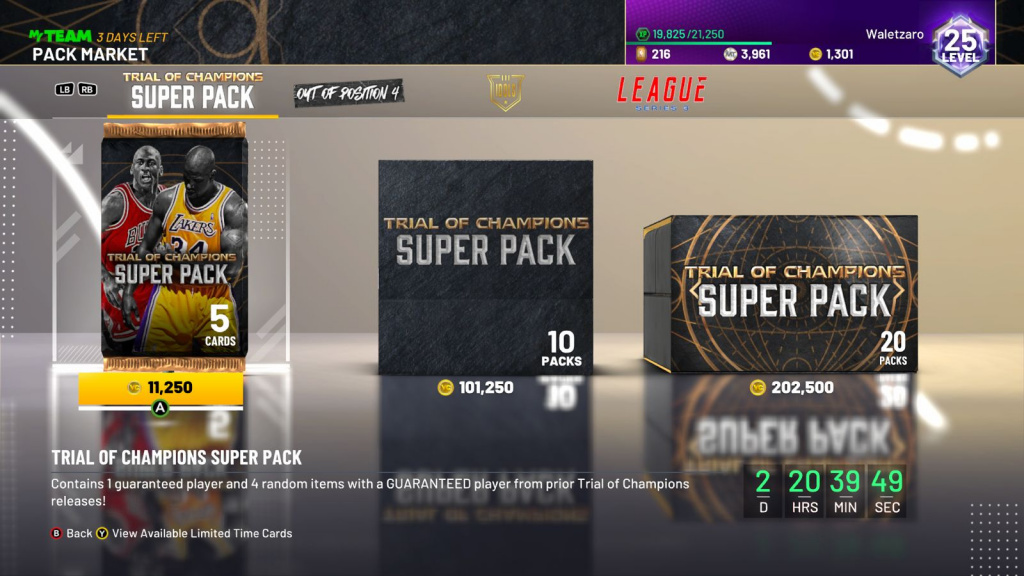 Trail of Champion Super Pack Market