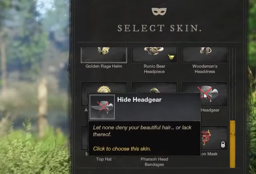 New World: How to hide helmet and remove headgear
