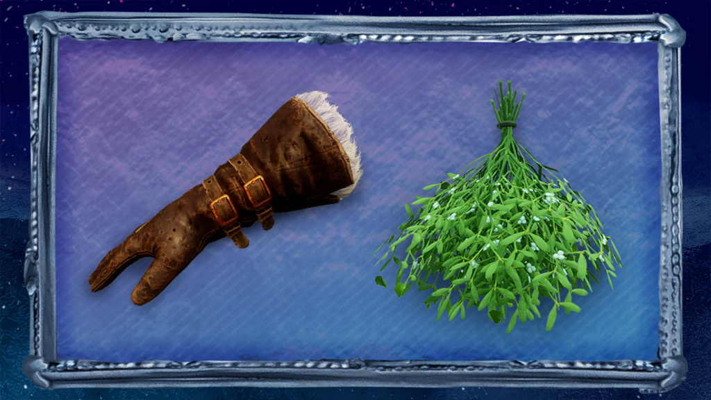 Hunter’s Festive Gloves Convergence Mistletoe Housing Item