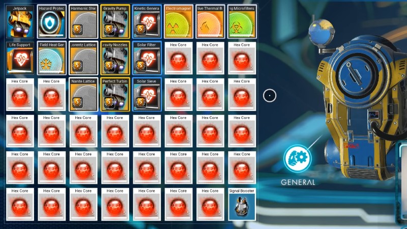no mans sky hex core inventory