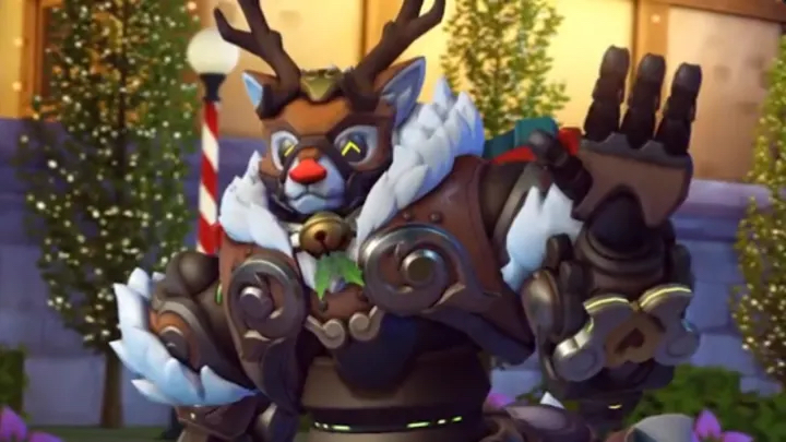 Overwatch Reindeer Orisa skin