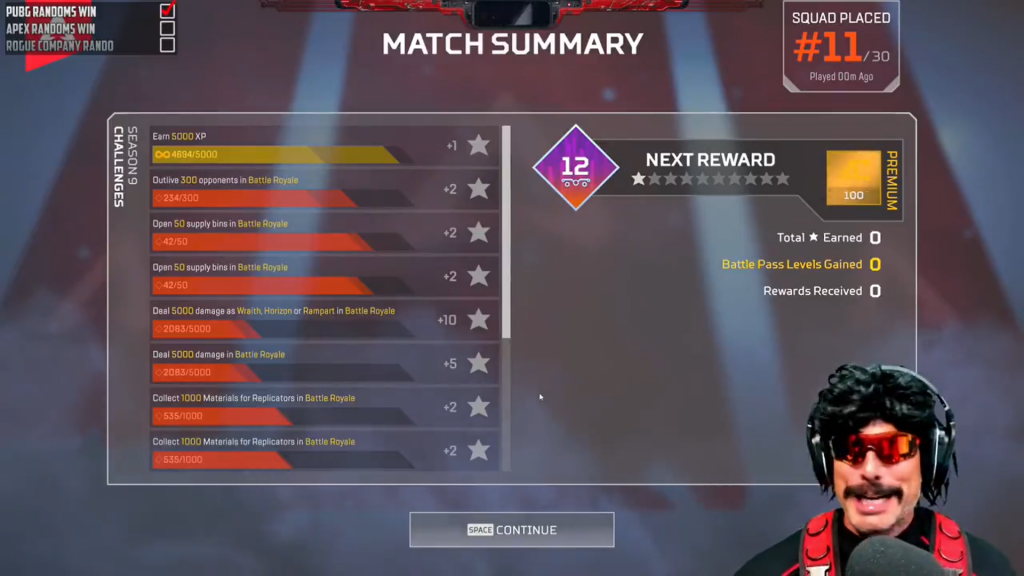 dr disrespect apex legends rant