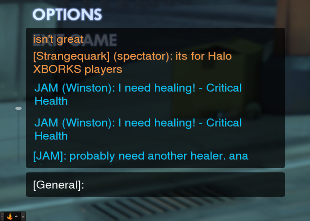 Text chat is the only way to currently communicate in Overwatch competitive