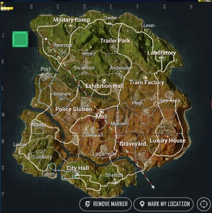 PUBG New State full map troi 2051 all locations POI
