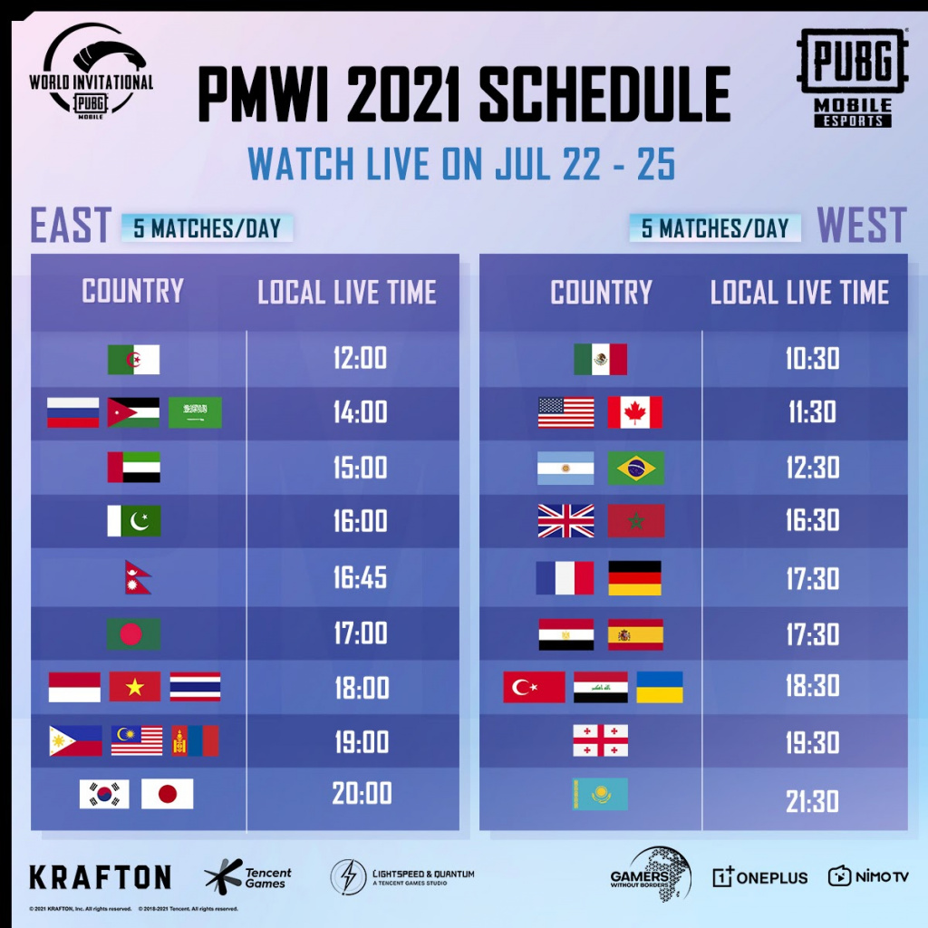 PUBG Mobile World Invitational 2021 PMWI how to watch schedule teams prize pool charity