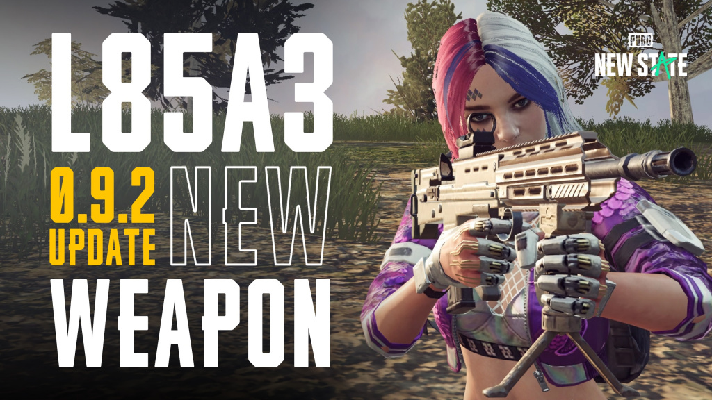 Krafton introduces new L85A3 assault rifle with PUBG: New State patch 0.9.2.