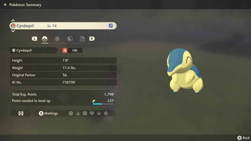 Pokémon Legends: Arceus Cyndaquil