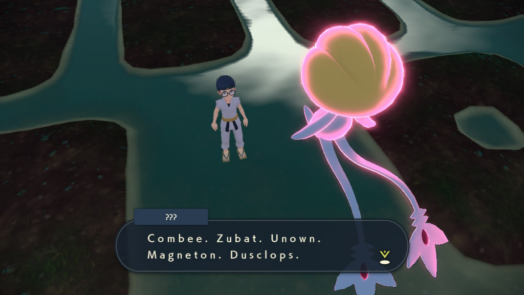 What's the solution for Uxie's eyes puzzle in Pokémon Legends: Arceus