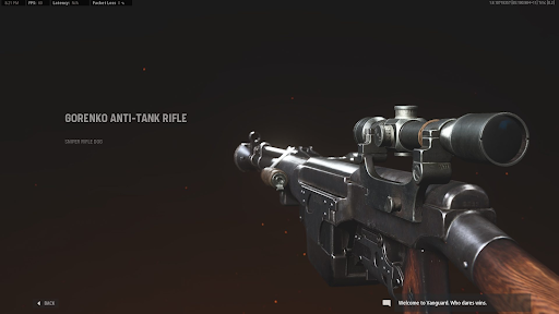 Gorenko anti=tank rifle loadout warzone season 1