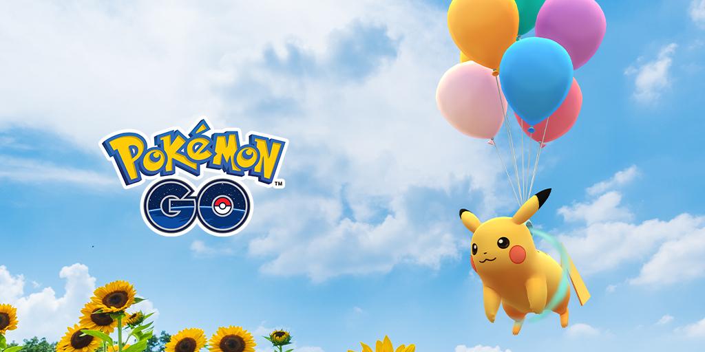 Pokémon GO flying Pikachu