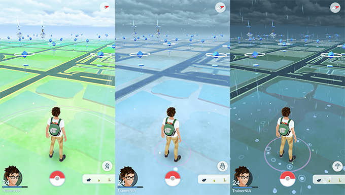 Pokémon GO sky mechanic