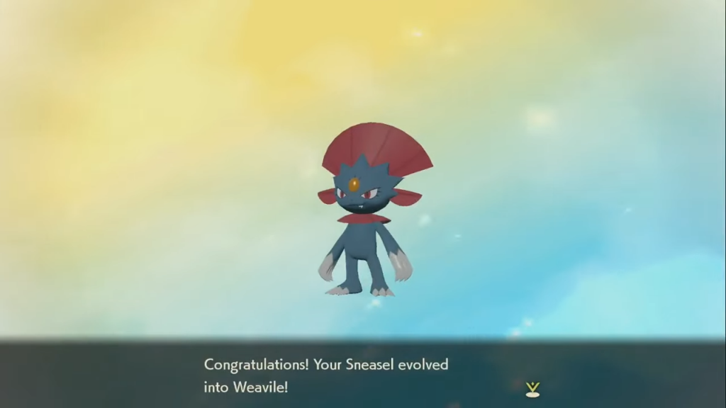 Pokemon Legends Arceus: How to evolve Sneasel into Weavile