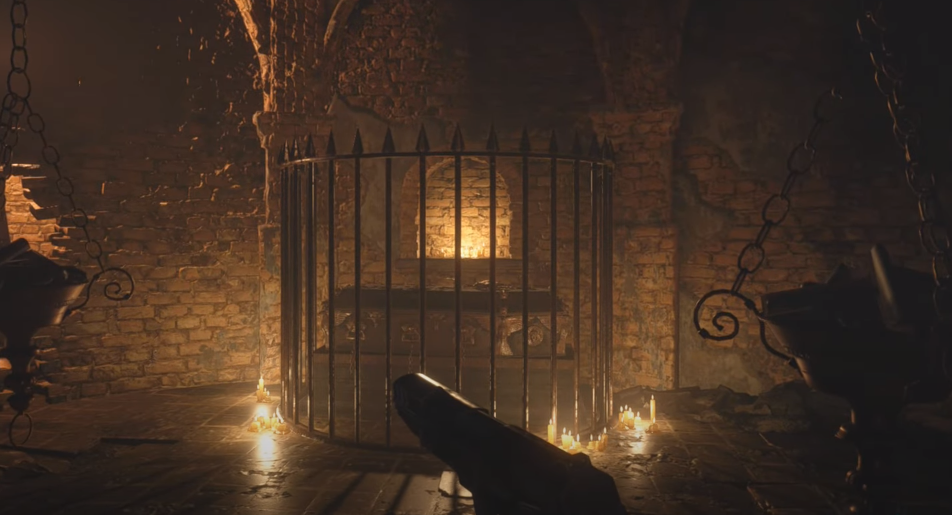 Resident Evil 8 Village: Castle Dimitrescu's dungeon locked coffin room puzzle