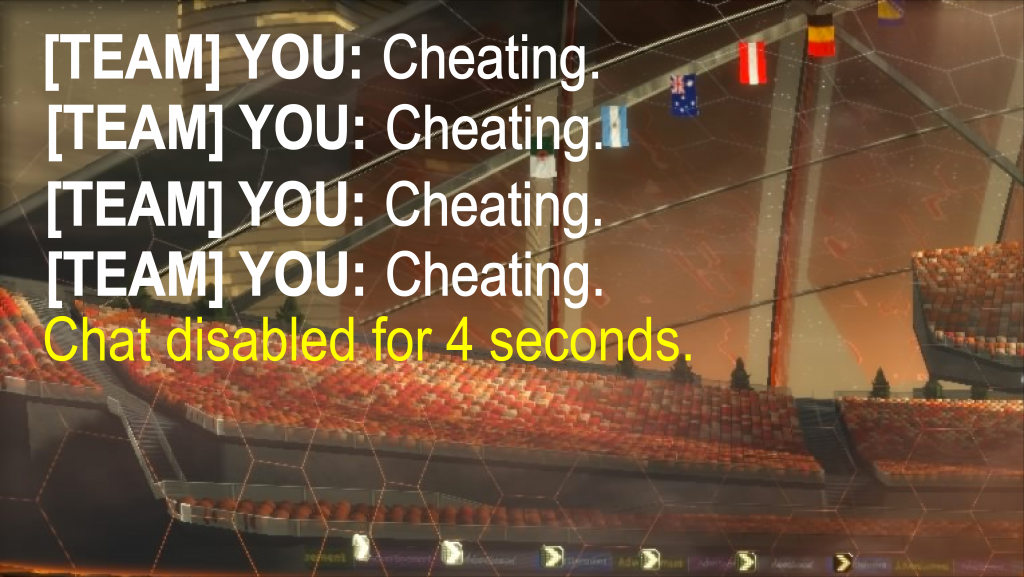 cheating cheat rocket league quick chat