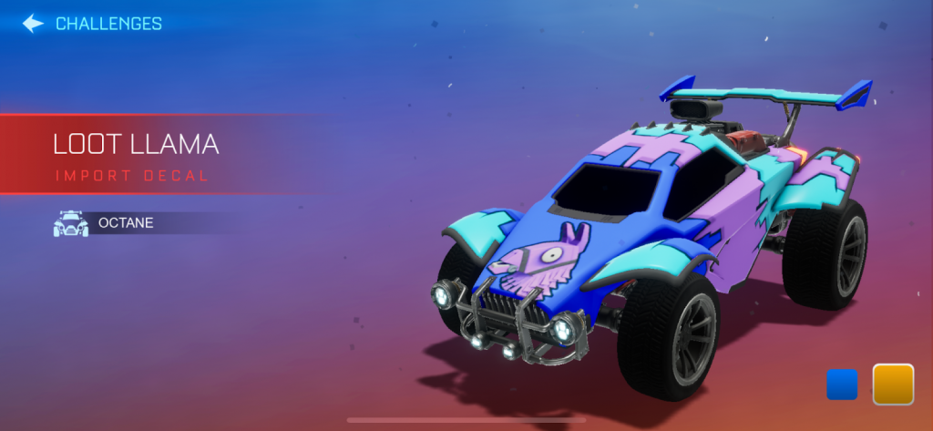 Sideswipe, mobile, ranked, dribble, air roll, free, cost, server, friend, rocket league, llamarama, items, list, challenges