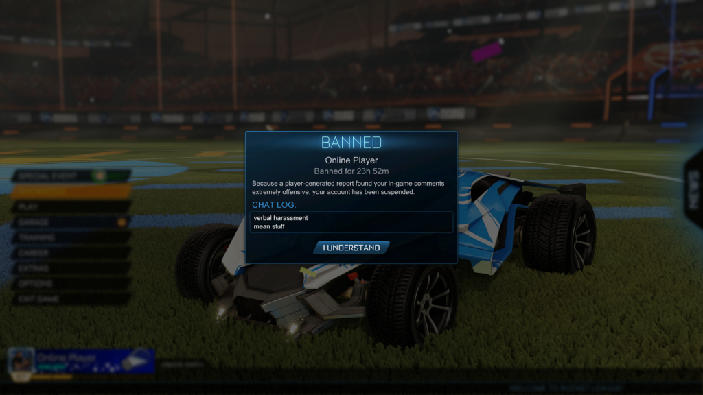 rocket league, patch notes, season 4, dmca, music, streamer, streaming, twitch, trading screen, bug fixes, casual playlist, punishment, undersized party, rules, restrictions, regulations