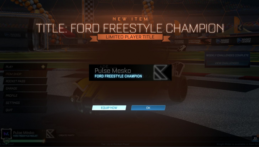 rocket league, ford, deluxe, item shop, dlc, bundle, item shop, price, credits, free, item, money, cost, trade, free, mustang, freestyle, prize pool