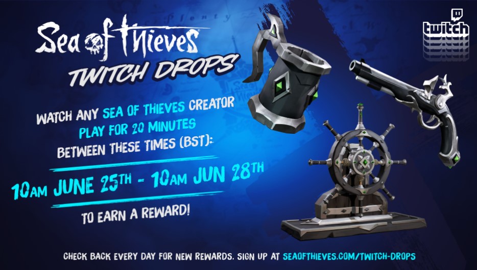 Sea Of Thieves To Offer Twitch Drops To Celebrate Release Of Season 3 Ginx Esports Tv Sea Of Thieves To Offer Twitch Drops To Celebrate Release Of Season 3 Ginx Esports Tv