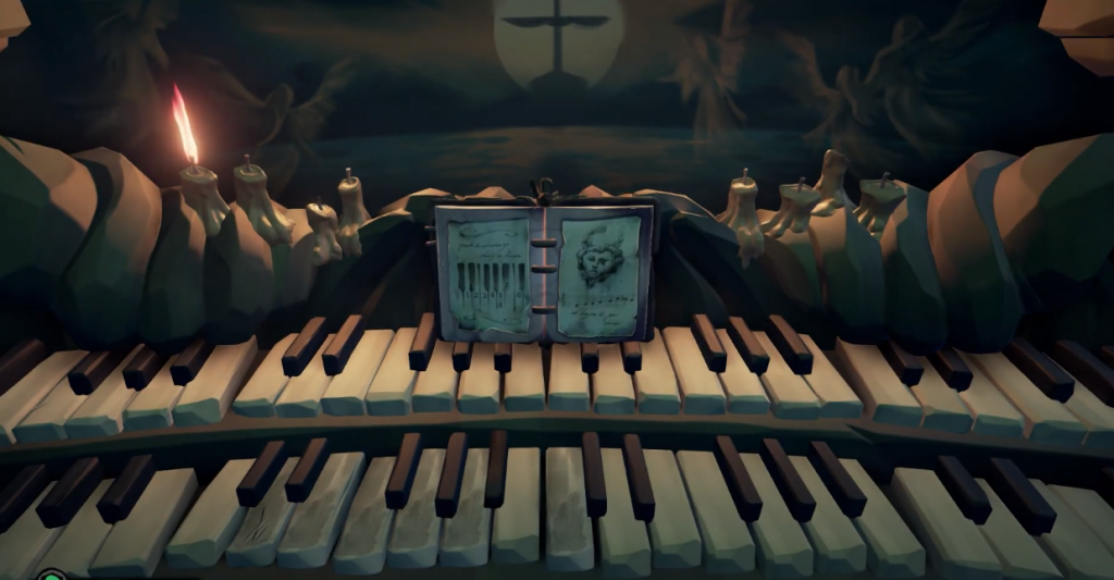Sea of Thieves Dark Brethren Tall Tale guide organ puzzle