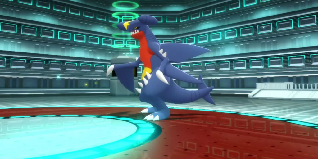 Garchomp is Cynthia’s ace in the Elite Four. (Picture: Game Freak)