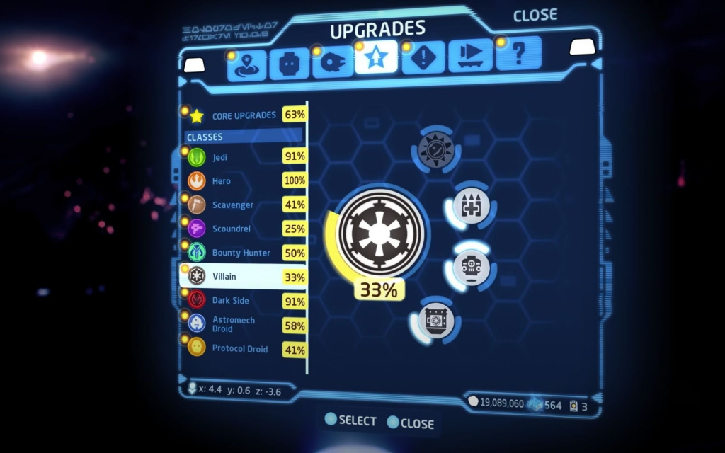 classes lego star wars