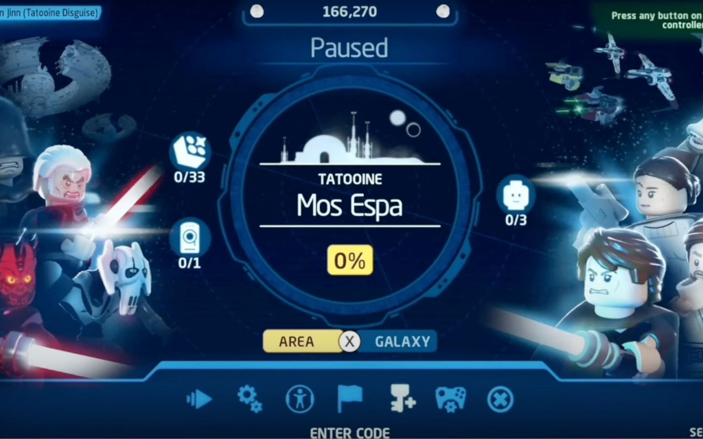 lego star wars cheat codes