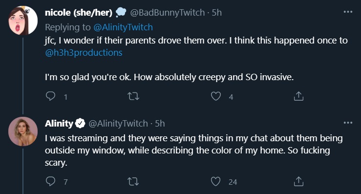 Alinity harassed her home house children balloon popping clip twitch streamer