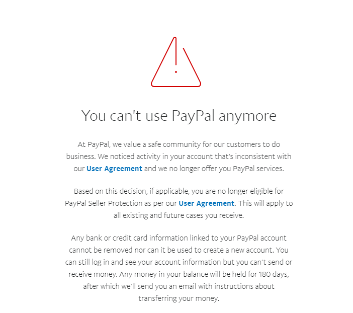 froste charity donation leaves him locked out of paypal account