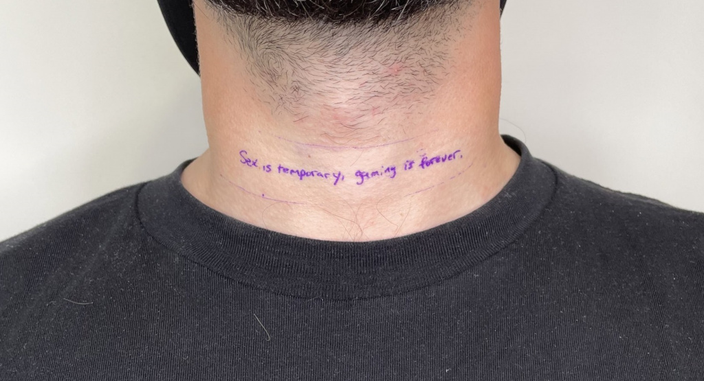 Nadeshot gets tattoo after bet with Froste "sex is temporary, gaming