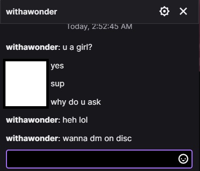 How to dm on twitch