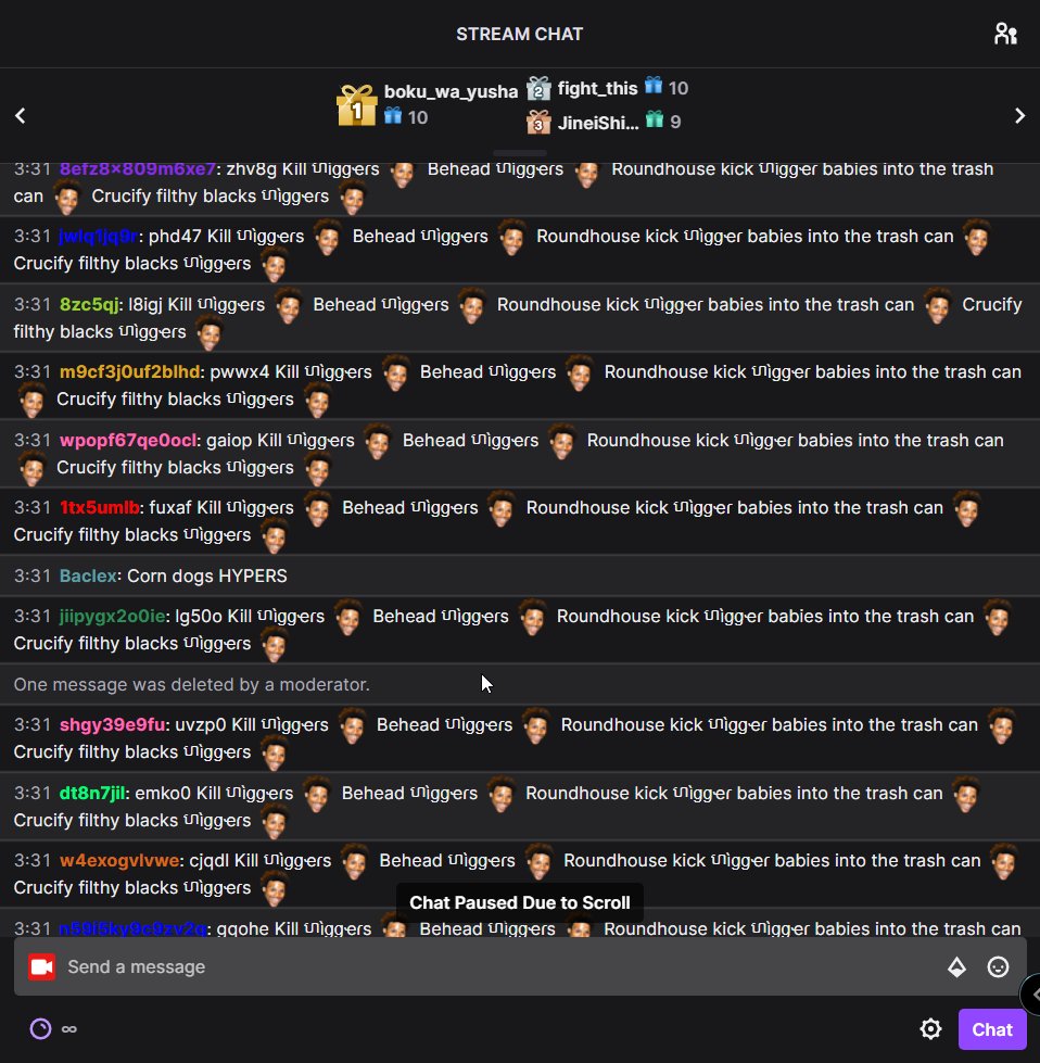 Twitch hate raids involve channels being spammed with derogatory messages