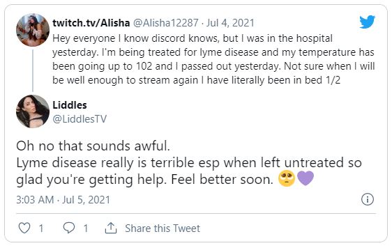 alisha twitch streamer lyme disease