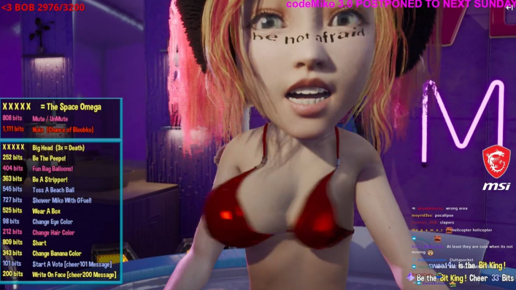 codemiko breast malfunction twitch virtual hot tub stream