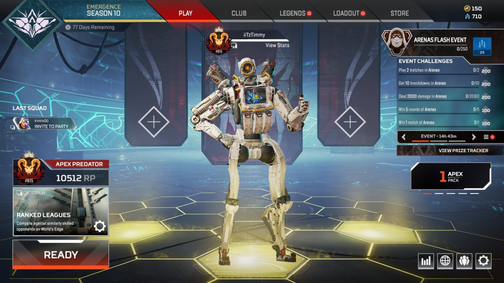 apex legends iitztimmy solo bronze predator ranking 54 hour twitch stream