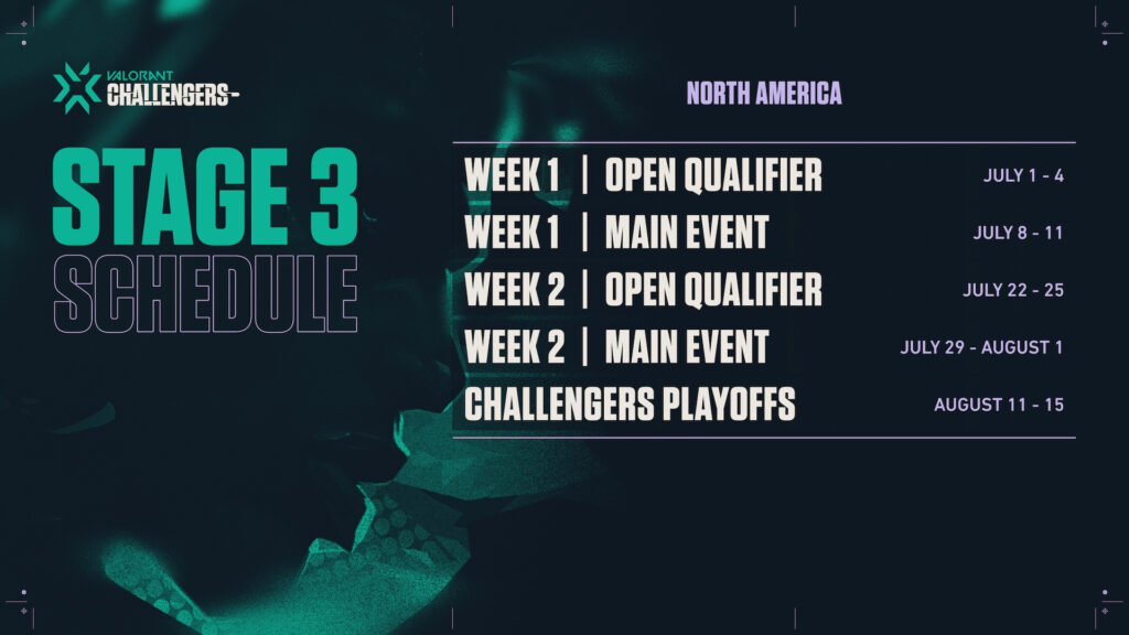 valorant challengers stage 3 schedule vct