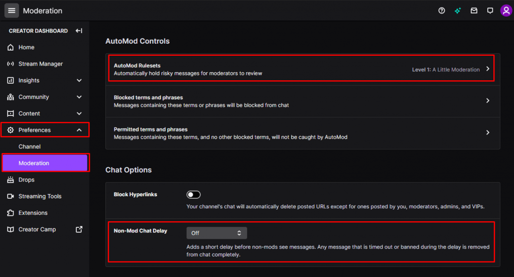 how to stop hate raids twitch automod cozytv