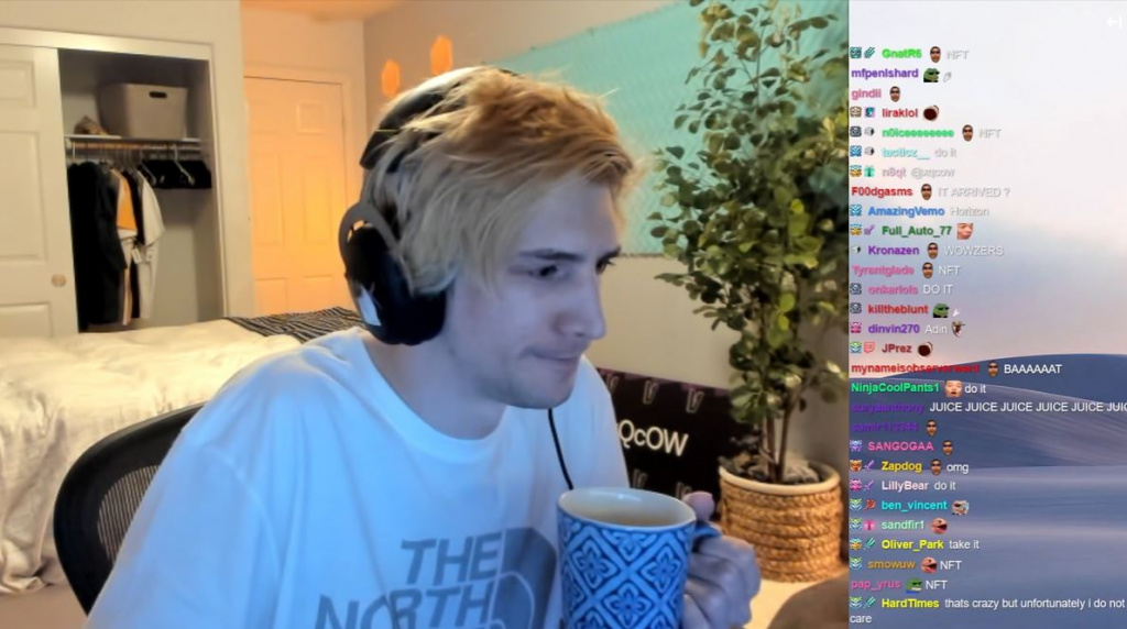xQc was offered $1.2 million to promote NFTs on his Twitch streams