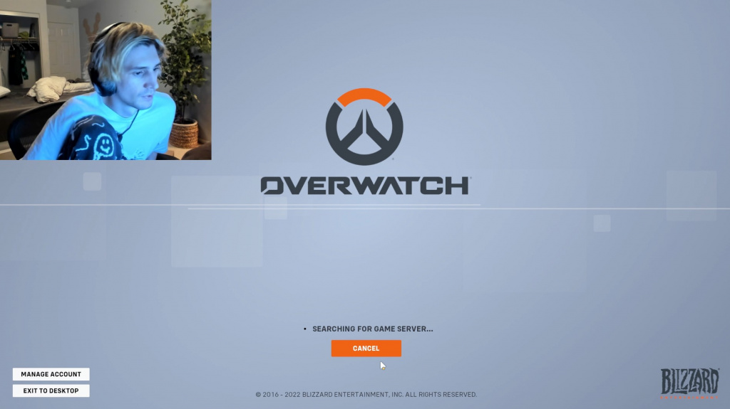 xqc twitch leak overwatch 2 loading screen